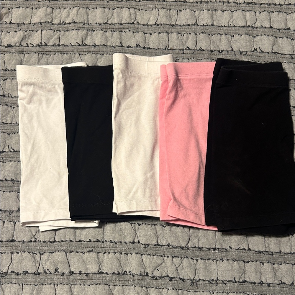 Wonder Nation Kids Casual Shorts - Black, White, Pink